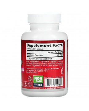 Jarrow Formulas, глутатион восстановленный, 500 мг, 60 вегетарианских капсул